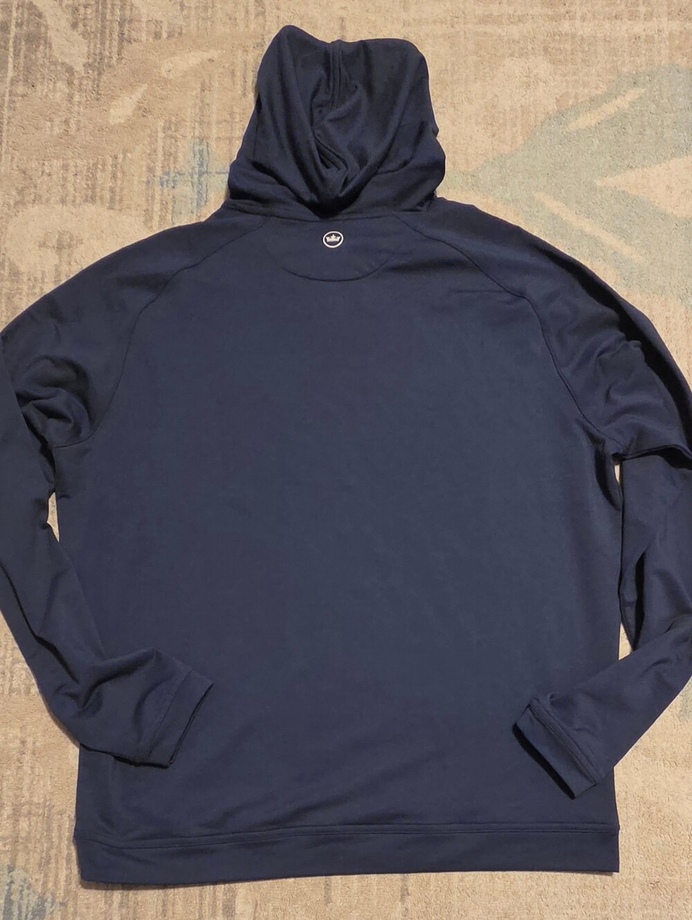 Peter Millar Pine Performance Hoodie. Navy. Size M. EUC - Picture 2 of 7